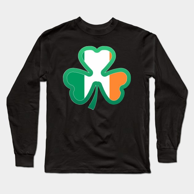 Irish Flag for st patricks day, Irish Shamrock Long Sleeve T-Shirt by Myteeshirts